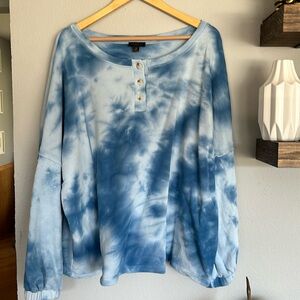 Anthropologie long sleeved tie dye shirt